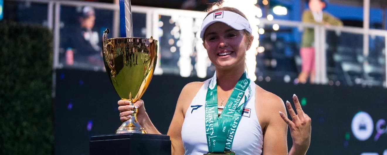 Anna Leigh Waters claimed the women's singles title on Sunday in Palm Springs.