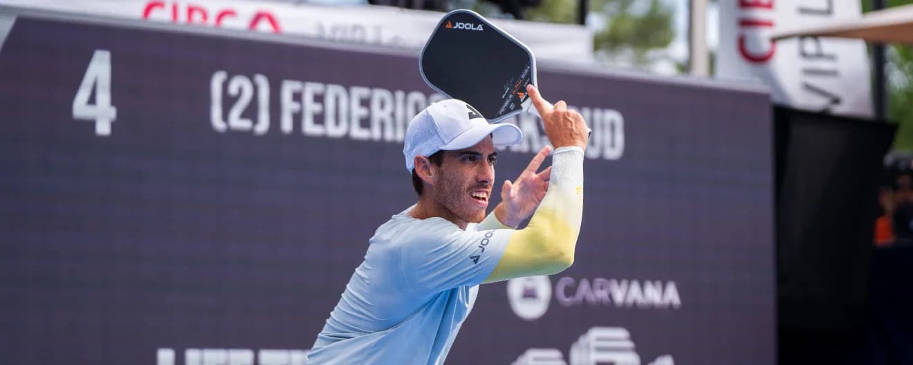 Federico Staksrud competing at the Veolia Houston Open.