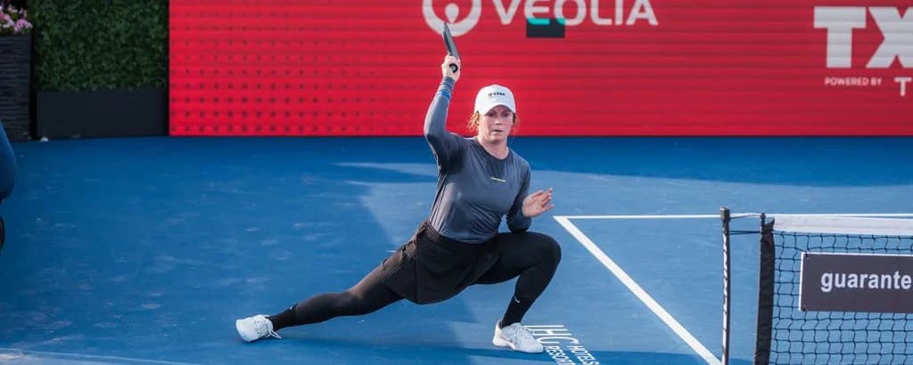 Vivienne David playing pickleball