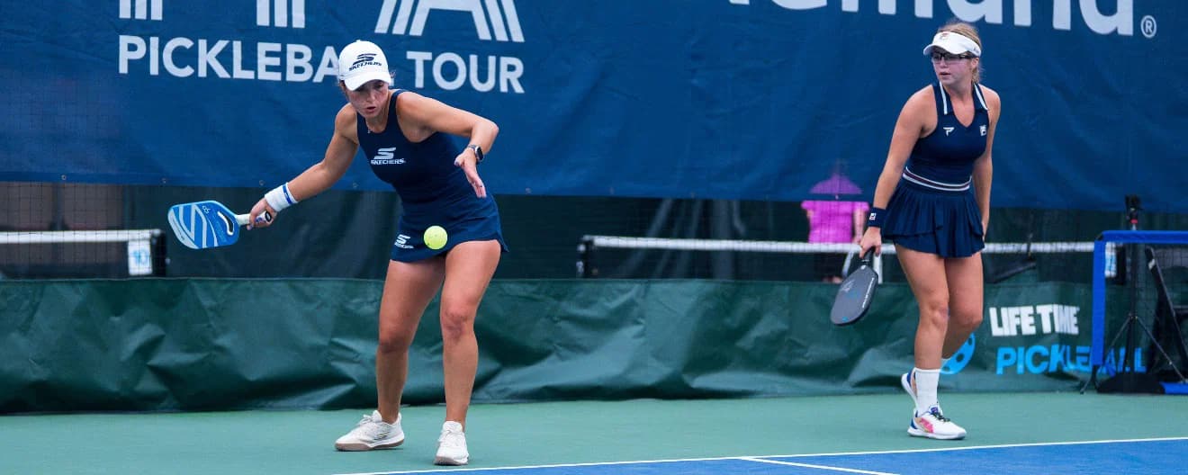 Catherine Parenteau and Anna Leigh Waters are seeking another women's doubles title on Sunday.