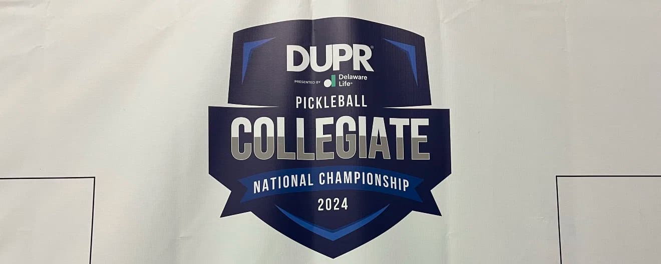 Logo for the DUPR Collegaite National Championships