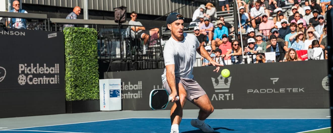Federico Staksrud competing at the Lapiplasty Pickleball World Championships.