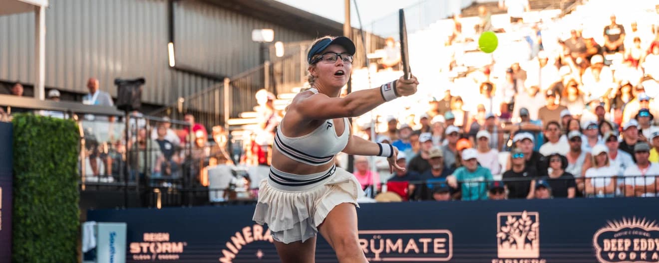 Anna Leigh Waters competing at the Lapiplasty Pickleball World Championships.