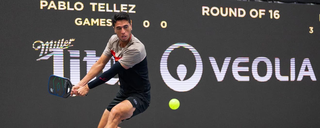 Pablo Tellez competing at the Veolia Milwaukee Open presented by Miller Lite.